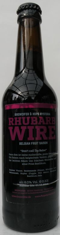 Brewcifer Hops Hysteria Rhubarb wire